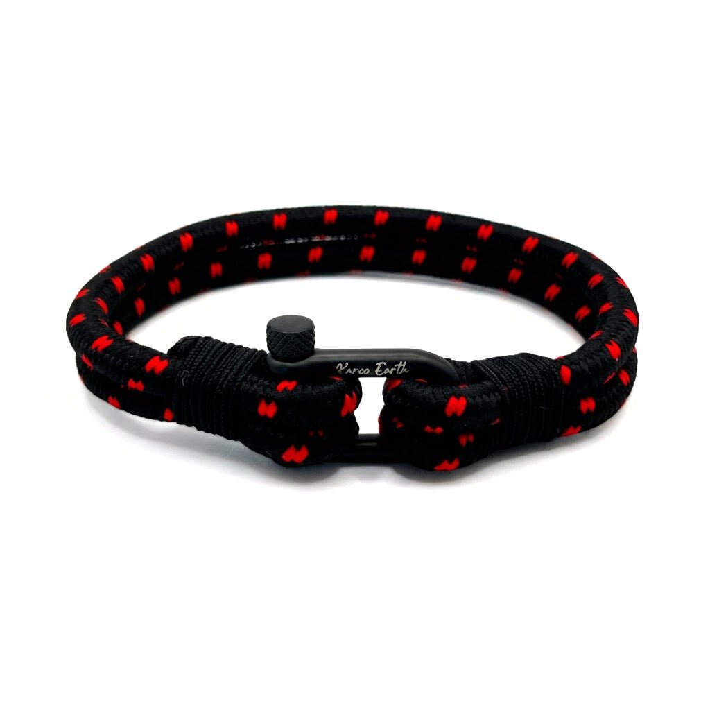 Black & Red Shackle Bracelet - Karoo Earth