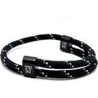 Black Stripe Karoo Earth Rope Adjustable Paracord Bracelet - Karoo Earth