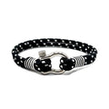 Black & White Horseshoe Shackle Bracelet - Karoo Earth