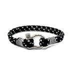 Black & White Horseshoe Shackle Bracelet - Karoo Earth