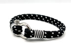 Black & White Horseshoe Shackle Bracelet - Karoo Earth
