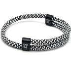 Black & White Karoo Paracord Bracelet - Karoo Earth