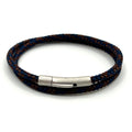 Blue & Brown Double Wrap Rope Bracelet - Karoo Earth