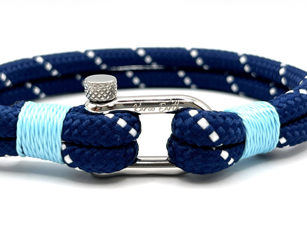 Blue Nautical Shackle Bracelet - Karoo Earth