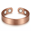 Brushed Copper Magnetic Ring 4 Magnets - Karoo Earth