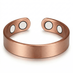Brushed Copper Magnetic Ring 4 Magnets - Karoo Earth