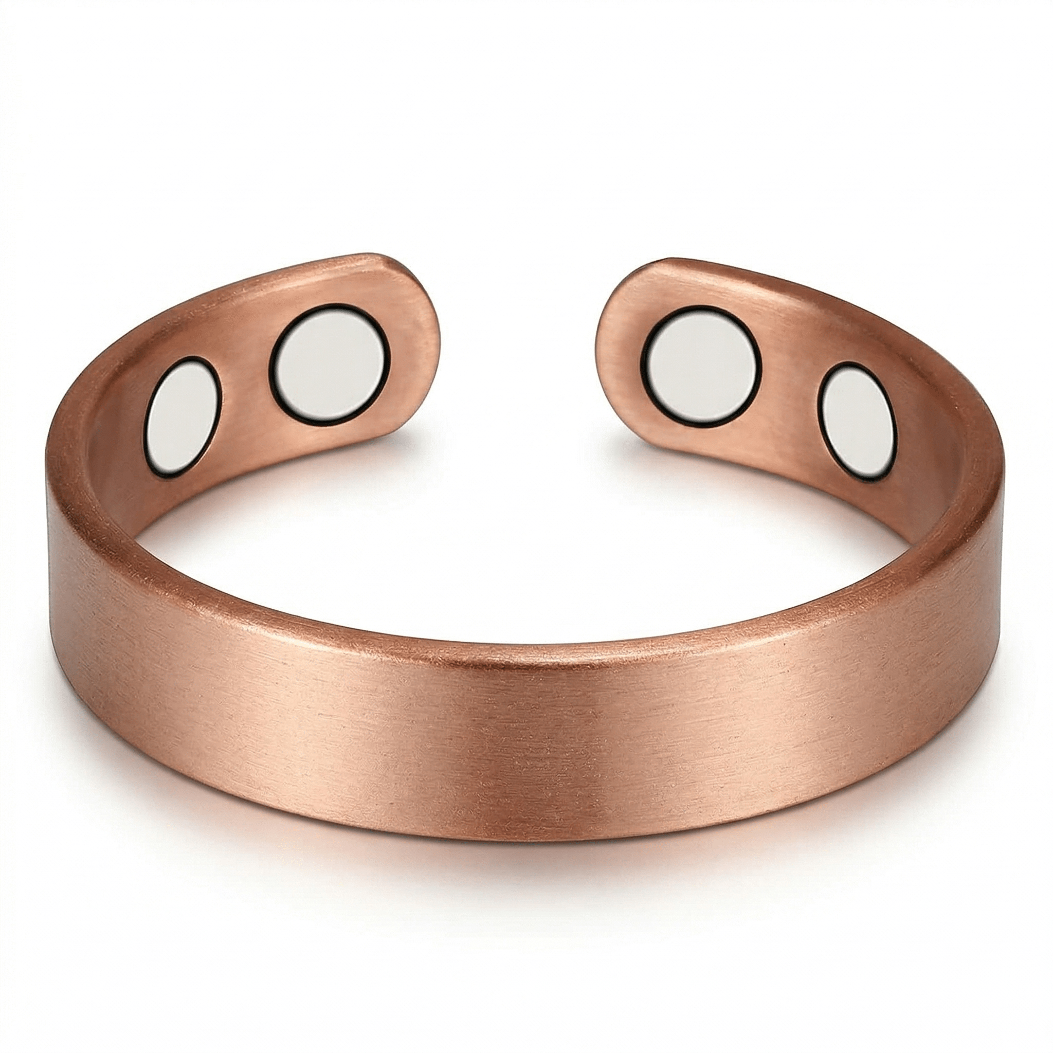 Brushed Copper Magnetic Ring 4 Magnets - Karoo Earth