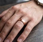 Brushed Copper Magnetic Ring with 4 Neodymium Magnets - Karoo Earth