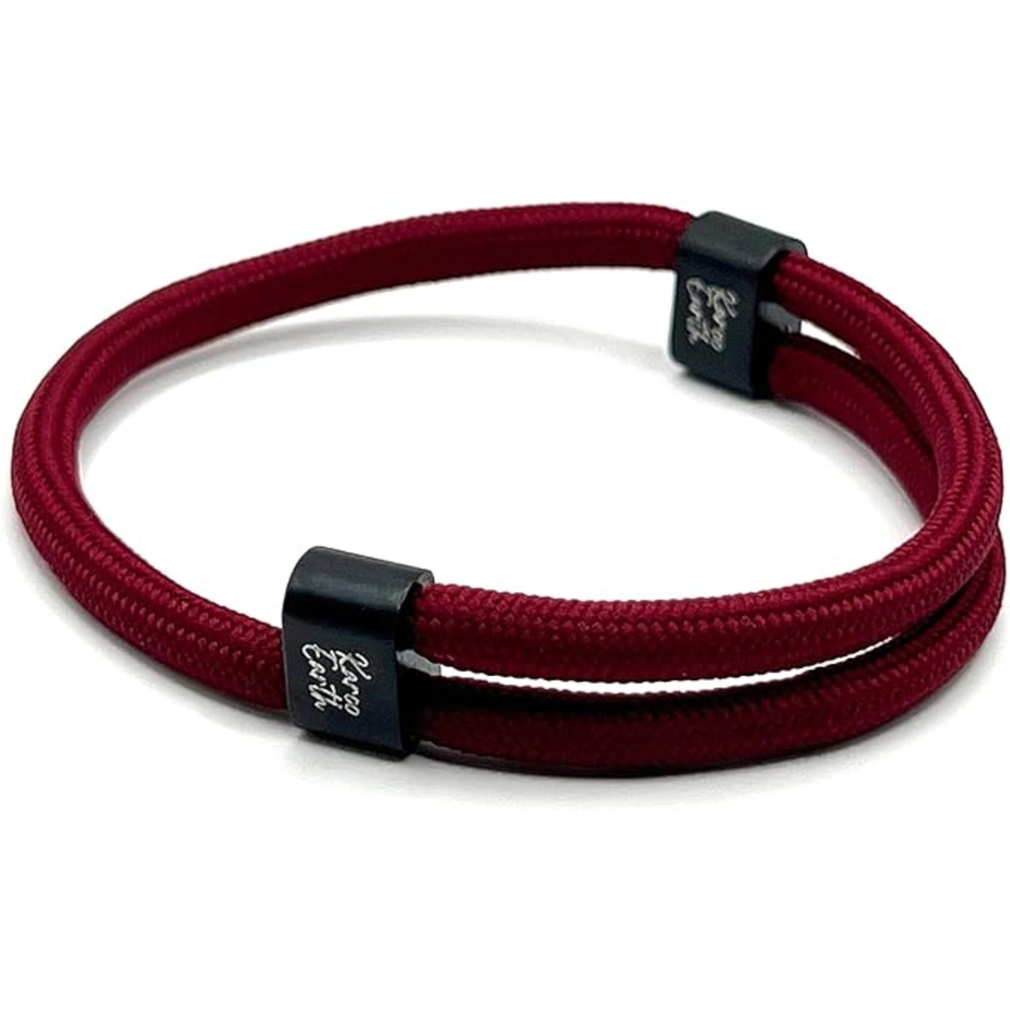 Burgundy Karoo Earth Rope Adjustable Paracord Bracelet - Karoo Earth