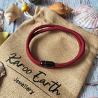 Burgundy Paracord Bracelet - Karoo Earth
