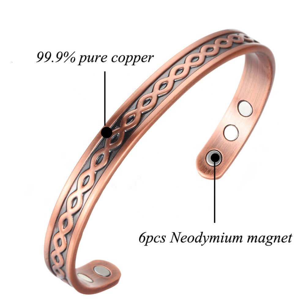 Celtic Cross Copper Bracelet - Karoo Earth