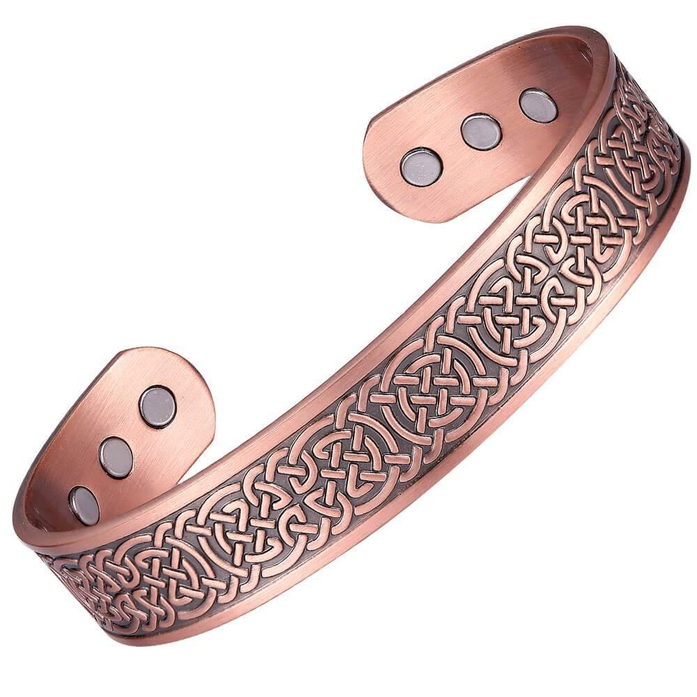 Celtic Pattern Bio Magnetic Pure Copper Bracelet - Karoo Earth