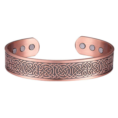 Celtic Pattern Bio Magnetic Pure Copper Bracelet - Karoo Earth