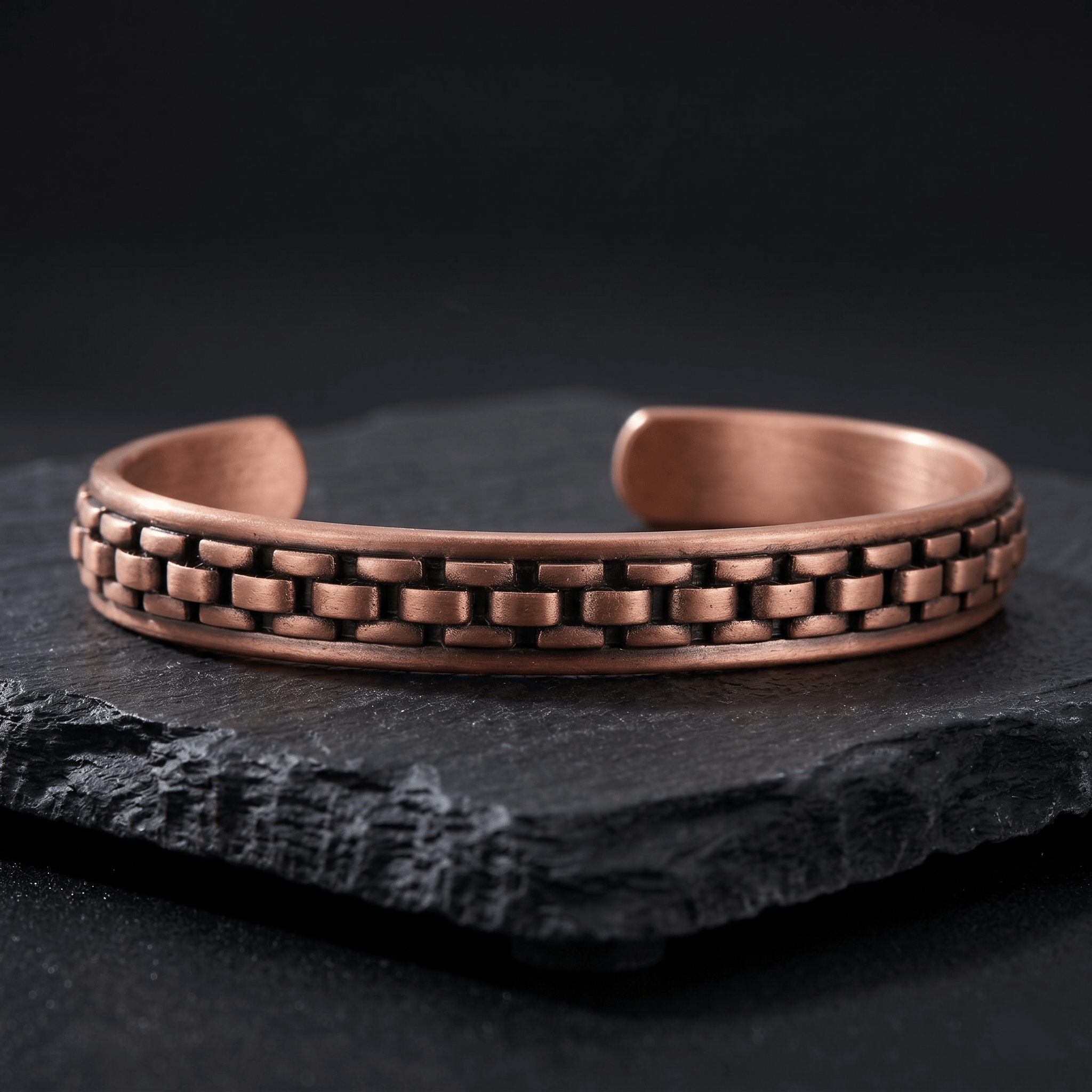 Chain No Magnets Pure Copper Bracelet - Karoo Earth