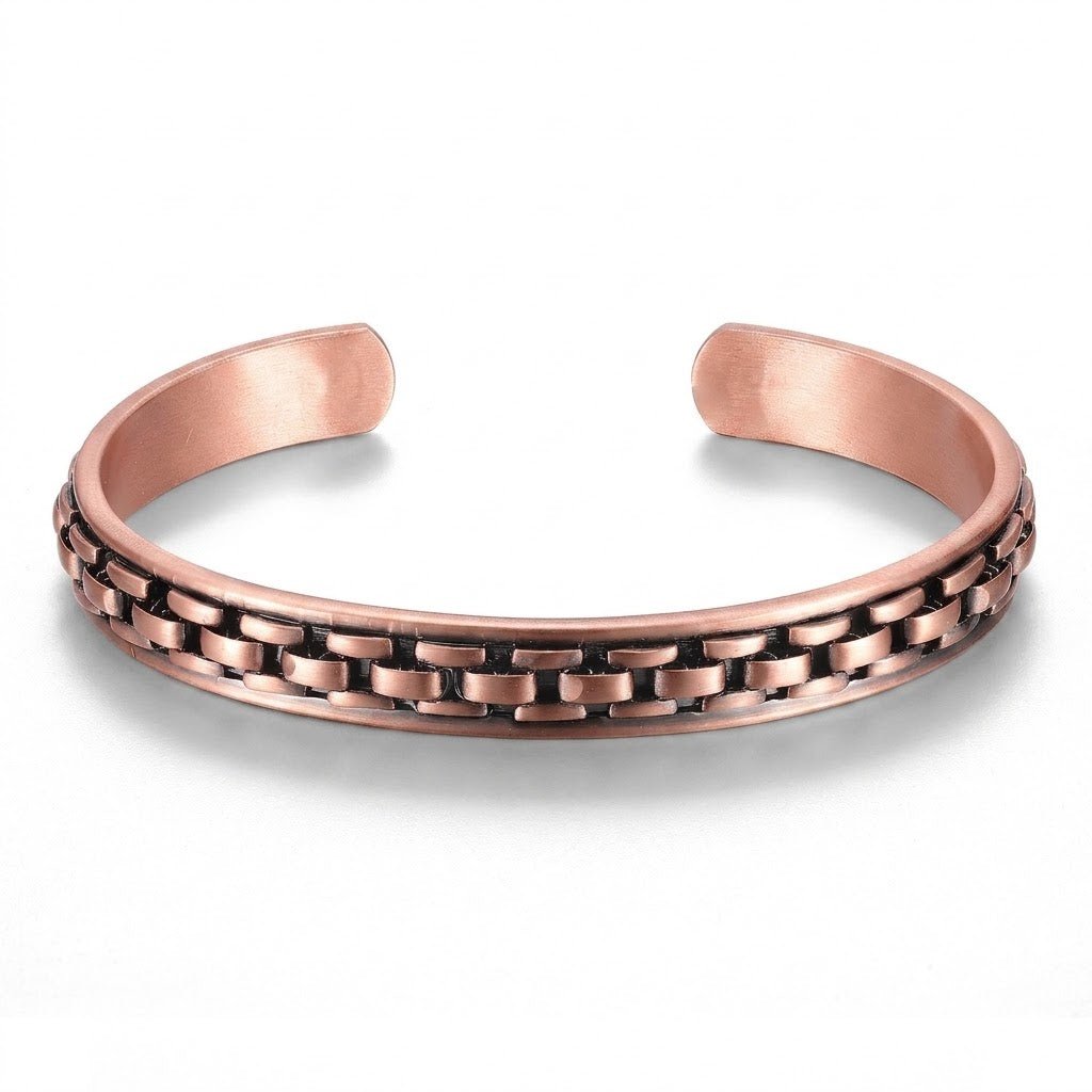 Chain No Magnets Pure Copper Bracelet - Karoo Earth
