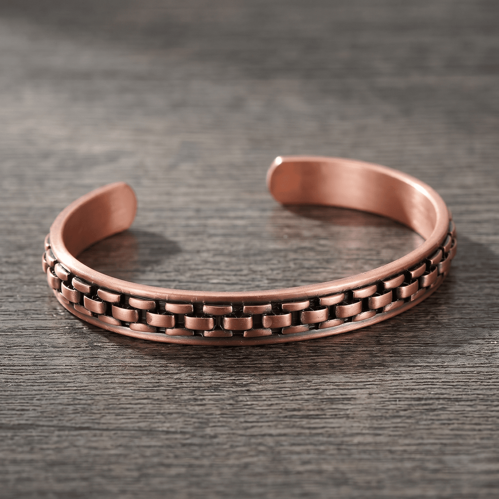 Chain No Magnets Pure Copper Bracelet - Karoo Earth