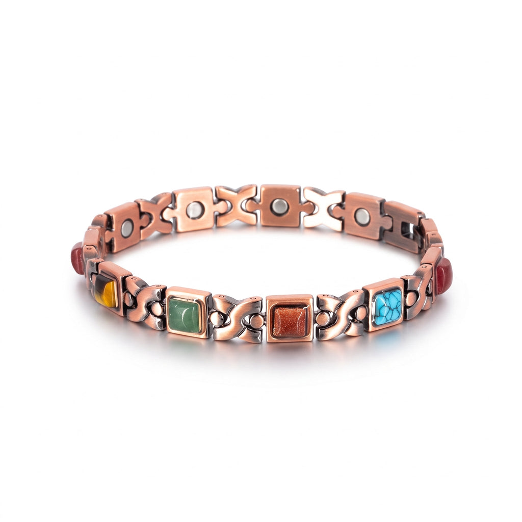 Chakra Link Copper Bracelet - Karoo Earth