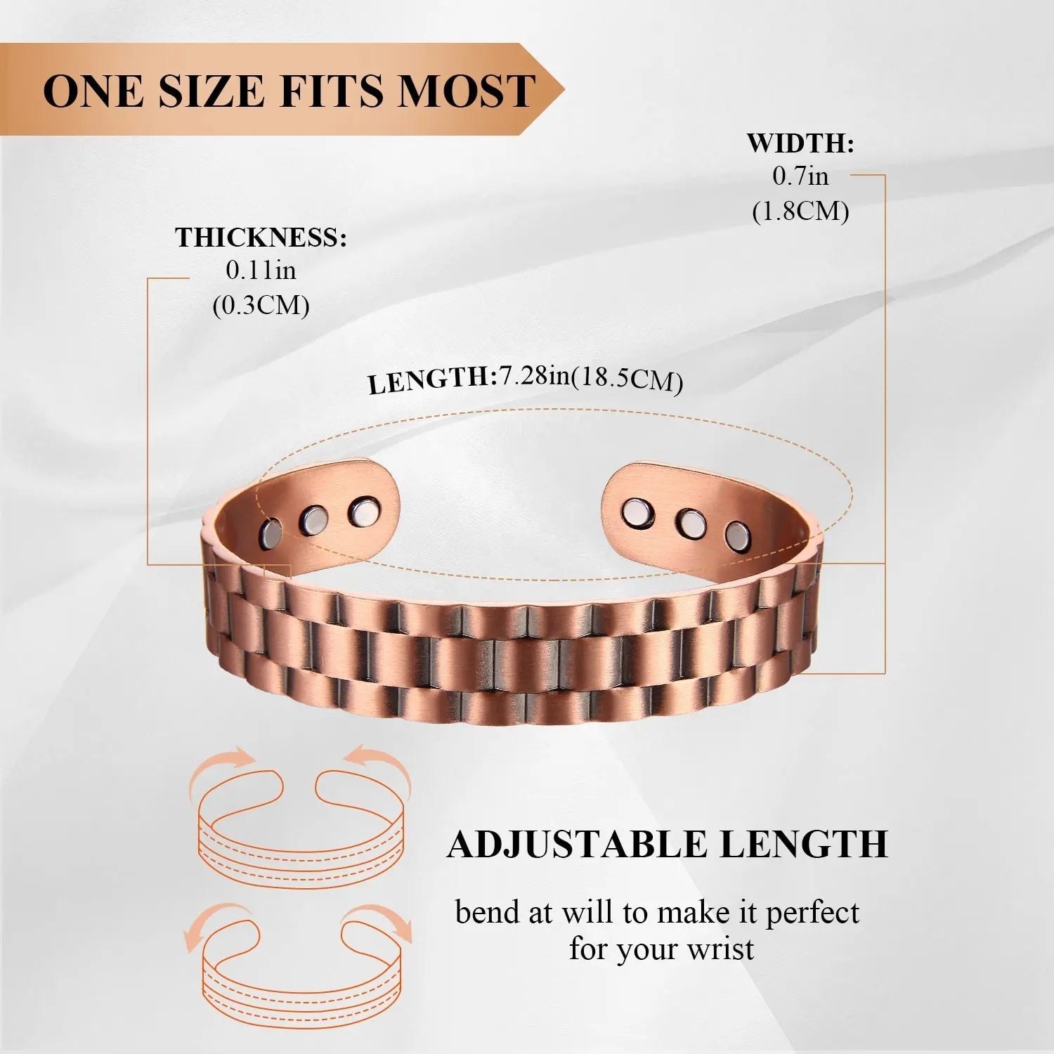 Chequered Copper Bracelet - Karoo Earth
