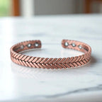 Copper Herringbone Bracelet Plain - Karoo Earth