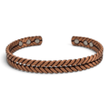 Copper Herringbone Bracelet Plain - Karoo Earth