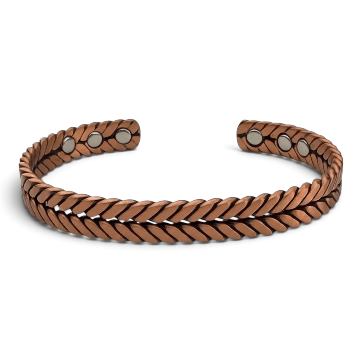 Copper Herringbone Bracelet Plain - Karoo Earth