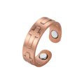 Cross Copper Magnetic Ring - Karoo Earth