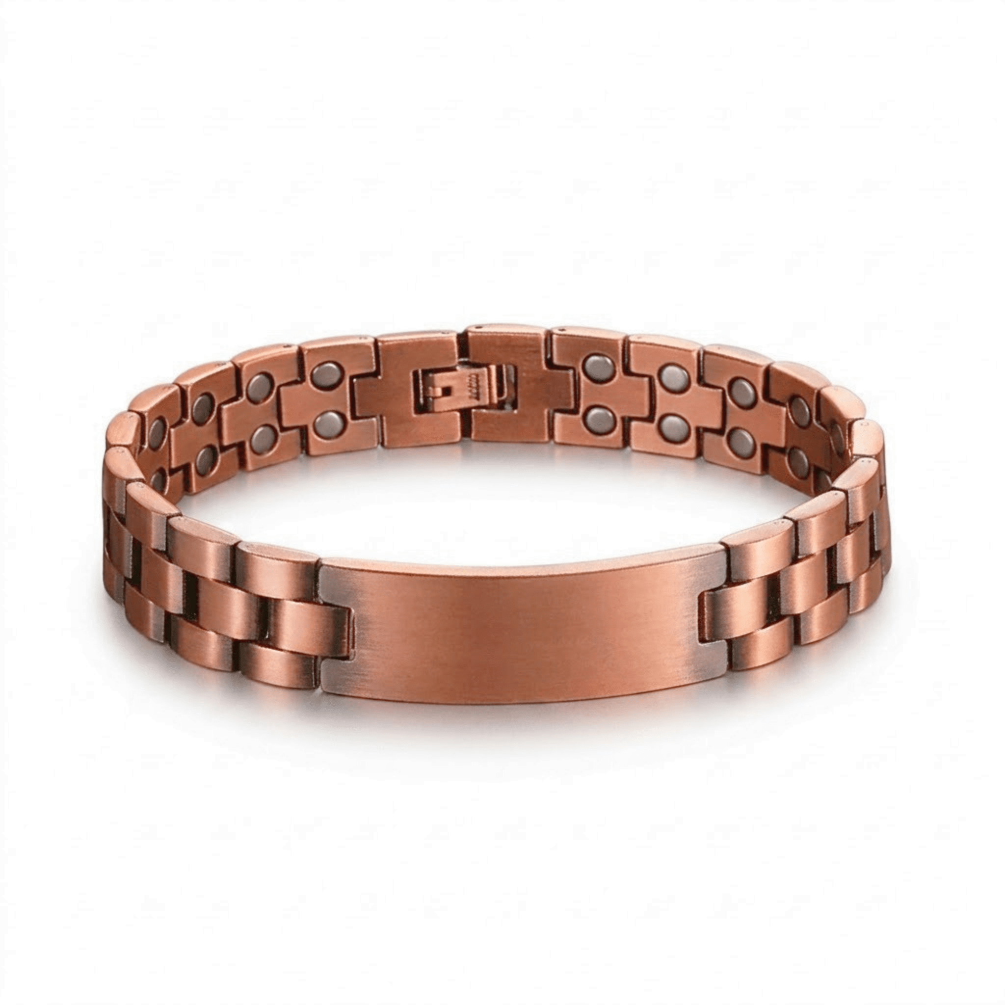 Customisable Inter-Linked Pure Copper Magnetic Bracelet - Karoo Earth