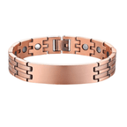 Customisable Parallel Track Pure Copper Magnetic Bracelet - Karoo Earth