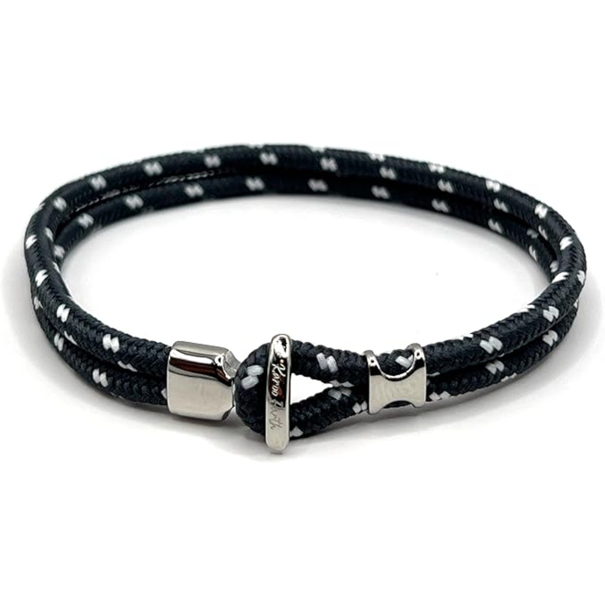 Dark Grey Minimalist Rope Bracelet - Karoo Earth