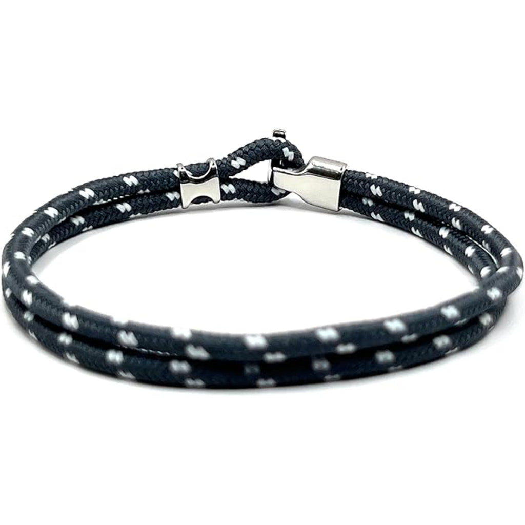 Dark Grey Minimalist Rope Bracelet - Karoo Earth