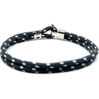 Dark Grey Minimalist Rope Bracelet - Karoo Earth