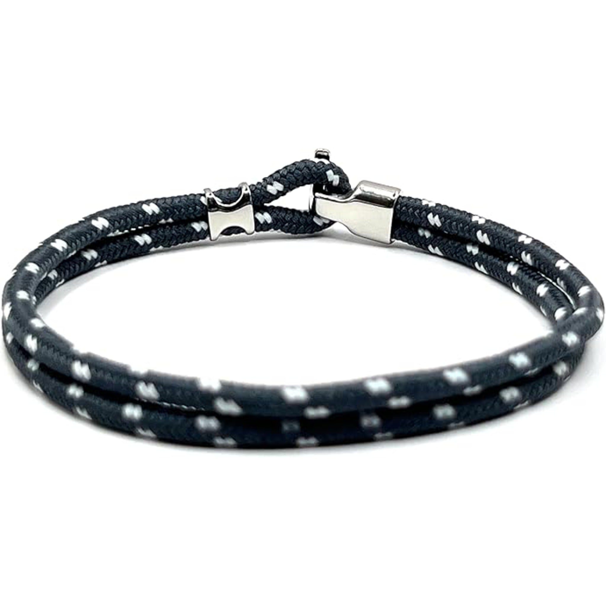Dark Grey Minimalist Rope Bracelet - Karoo Earth