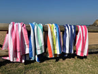 Deep Pink Microfibre Beach Towel - Karoo Earth