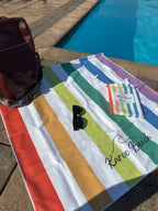 Deep Pink Microfibre Beach Towel - Karoo Earth