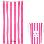 Deep Pink Microfibre Beach Towel - Karoo Earth