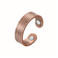 Diamond Line Copper Magnetic Ring - Karoo Earth