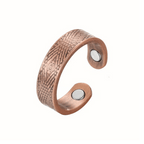 Diamond Line Copper Magnetic Ring - Karoo Earth
