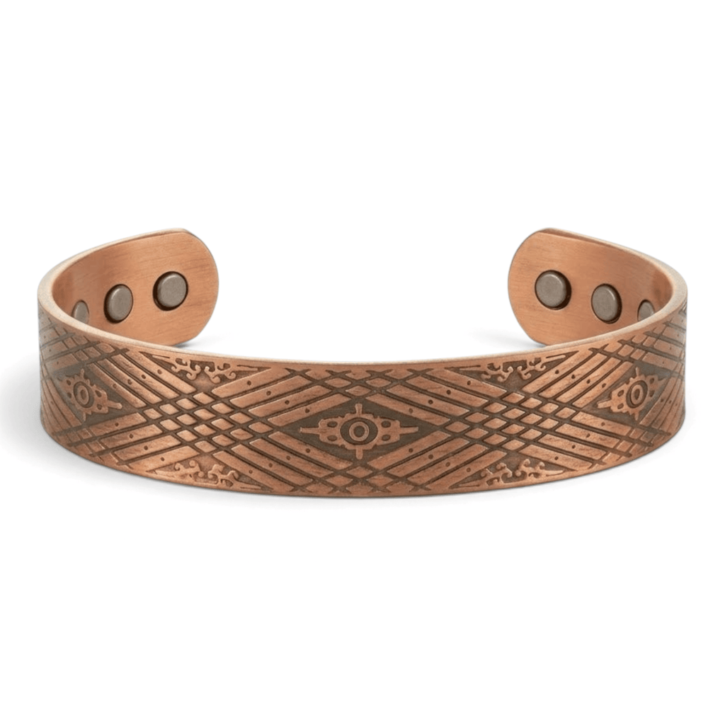 Diamond Line Pure Copper Bracelet - Karoo Earth