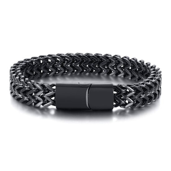 Double row Cuban Black Bracelet - Karoo Earth