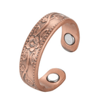 English Rose Copper Magnetic Ring - Karoo Earth