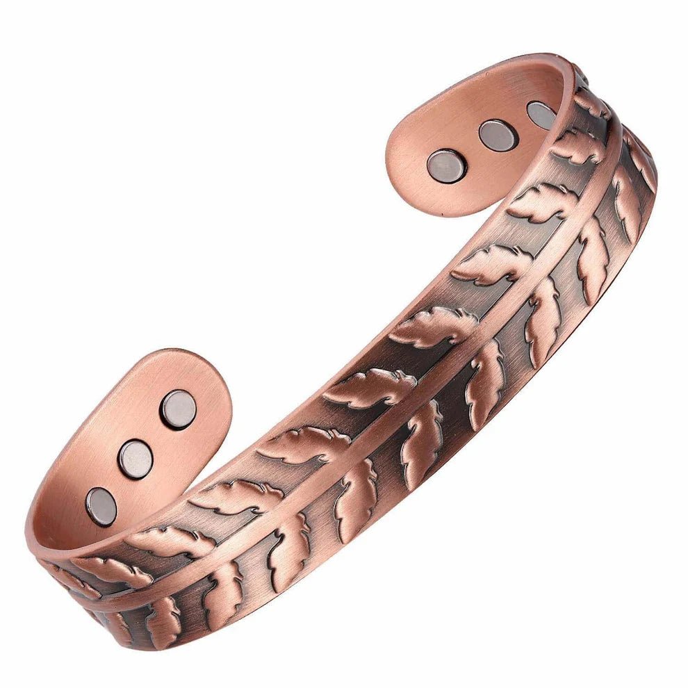 Fern Leaf Pure Copper Bracelet - Karoo Earth