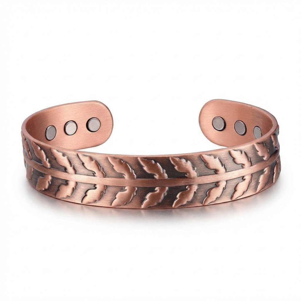 Fern Leaf Pure Copper Bracelet - Karoo Earth