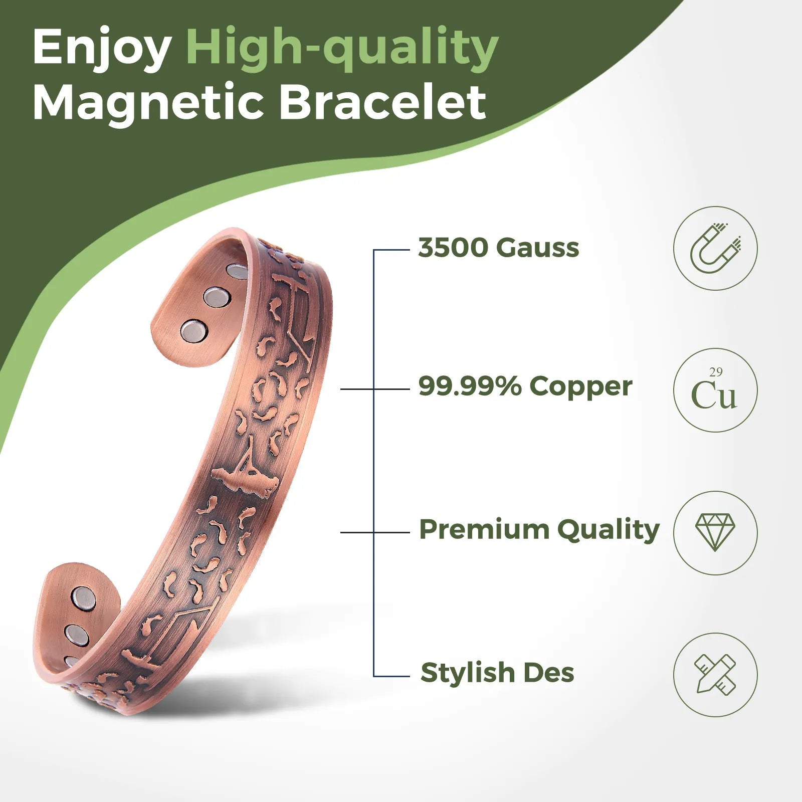 Fishing Copper Bracelet - Karoo Earth