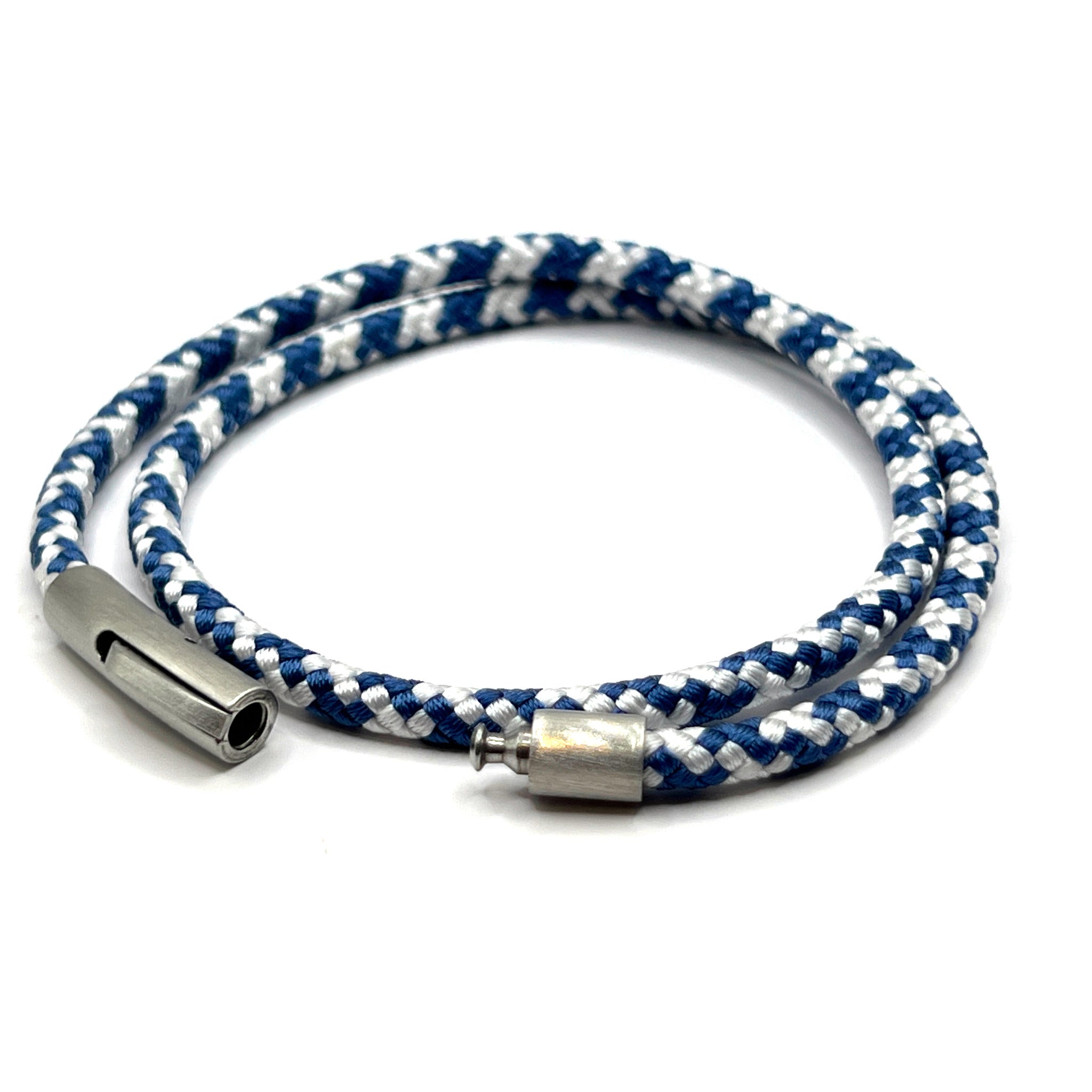 Grecian Double Wrap Rope Bracelet Stainless Steel Trigger Clasp - Karoo Earth