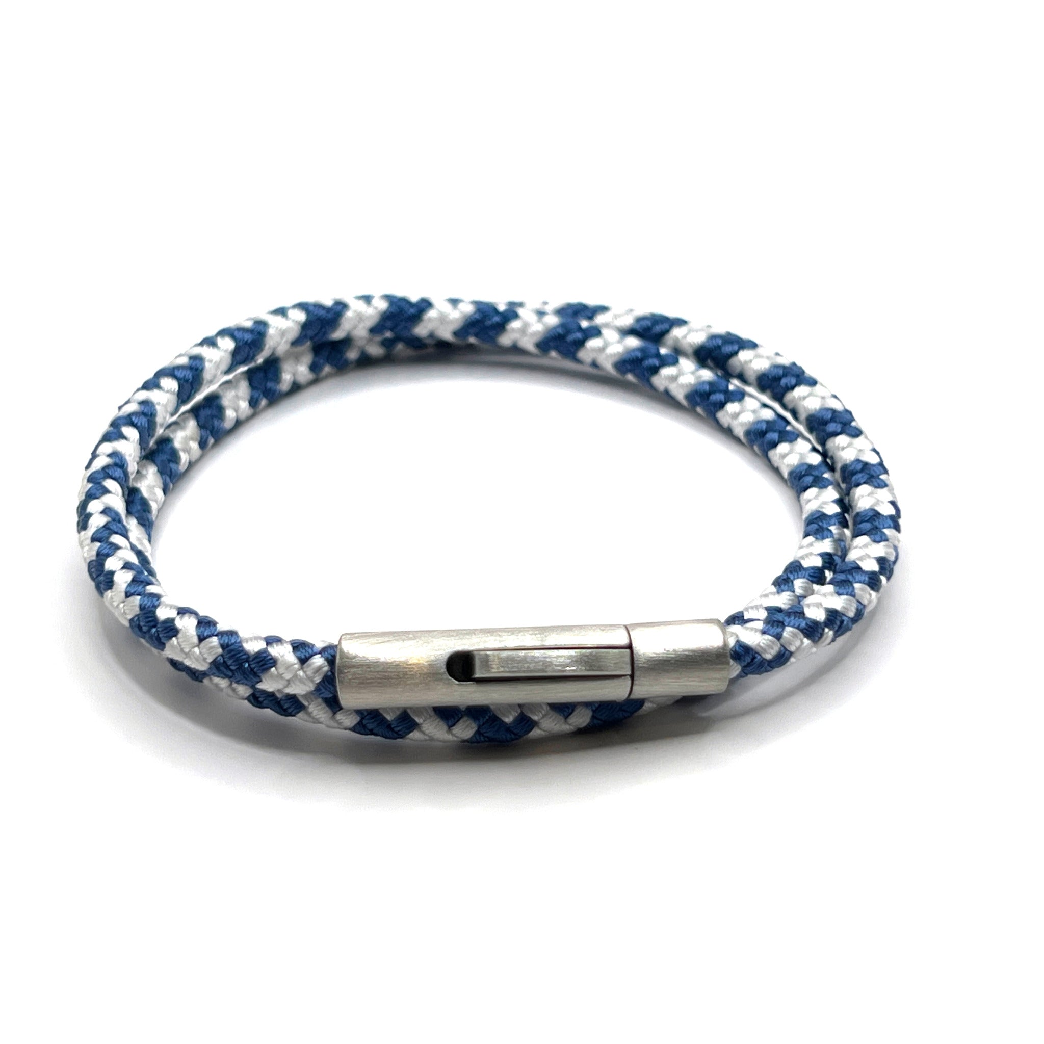 Grecian Double Wrap Rope Bracelet Stainless Steel Trigger Clasp - Karoo Earth