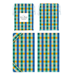 Green & Blue Tartan Dog Towel - Karoo Earth