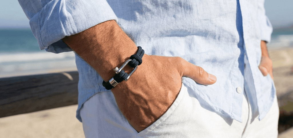 Green Nautical Shackle Bracelet - Karoo Earth