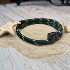Green & White Karoo Earth Rope Adjustable Paracord Bracelet - Karoo Earth