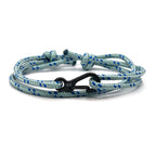 Grey & Blue Carabiner Bracelet - Karoo Earth