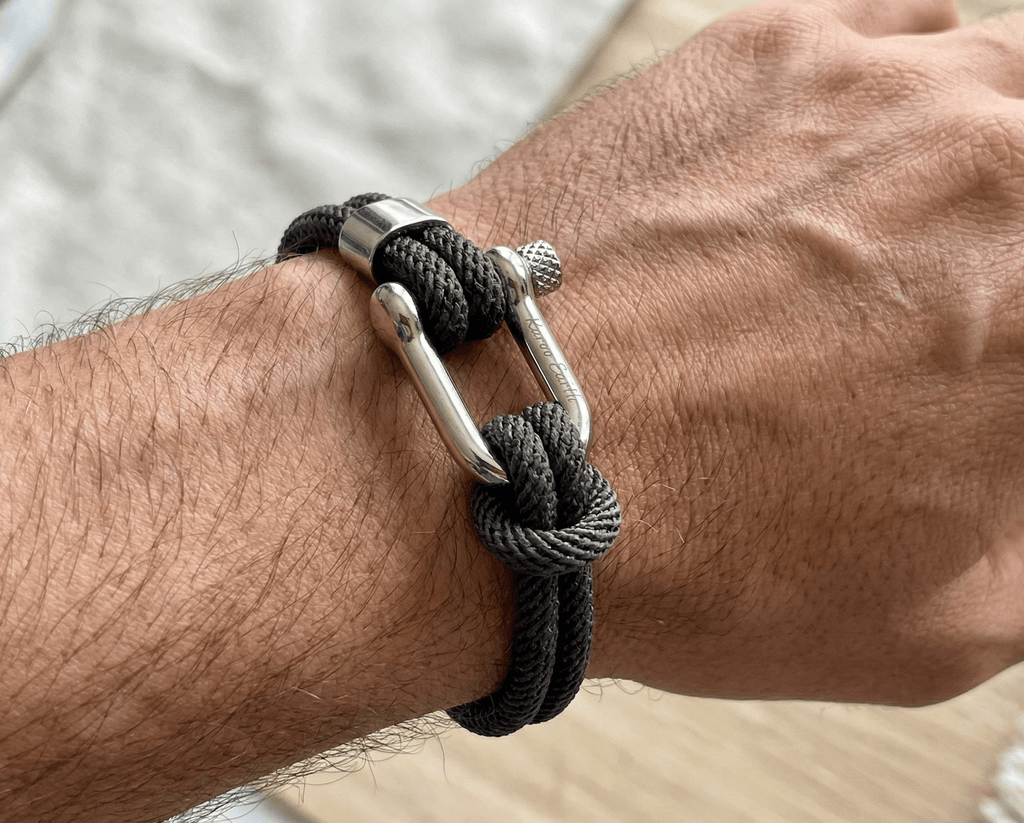 Grey Nautical Shackle Bracelet - Karoo Earth